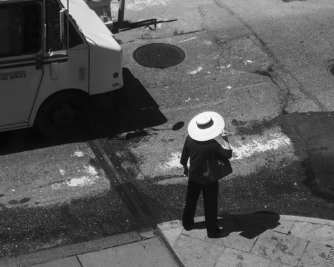 Woman With White Hat