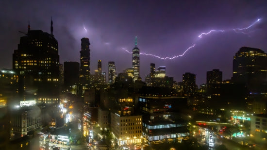 Lower Manhattan Lightening