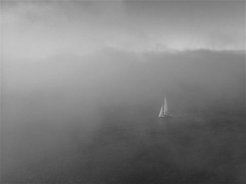 Sailboat In Fog