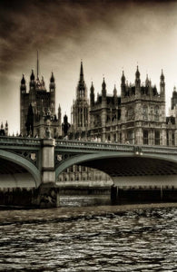 UK Parliament And Thames River