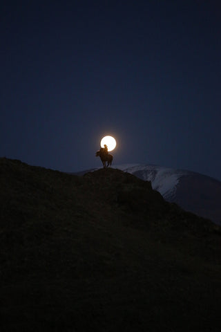 Full Moon In Mongolia
