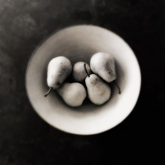 Pears In White Bowl