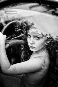 Girl In A Car.