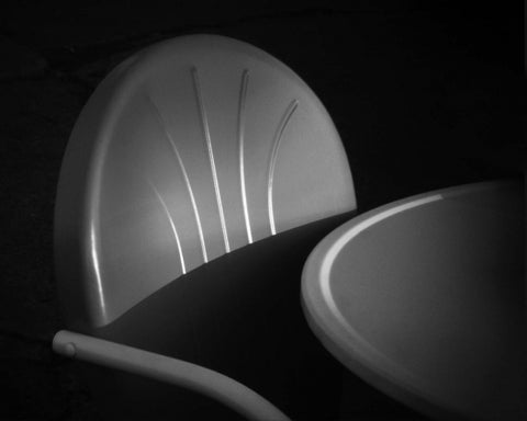 Chair, Table, Light, Shadow